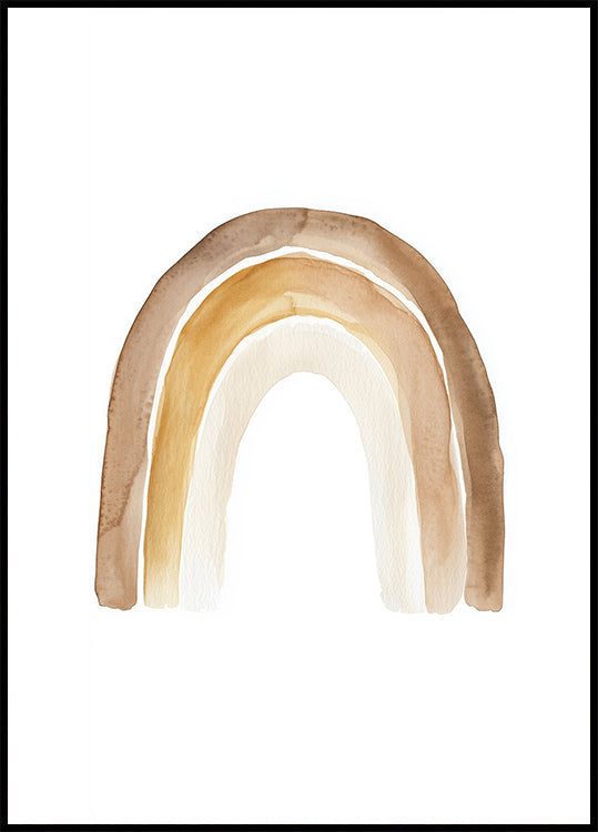 Neutral Rainbow Poster