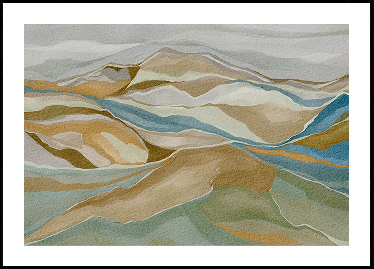 mountain range Poster