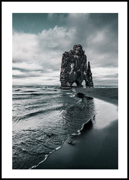 View of Basalt Stack - Hvitserkur Poster