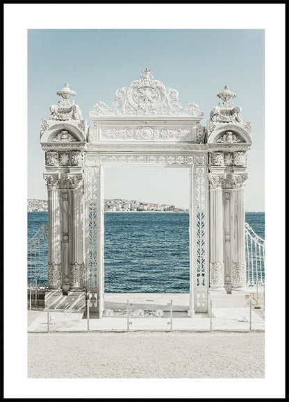 White Gate of Dolmabahce Palace, Turkey Poster