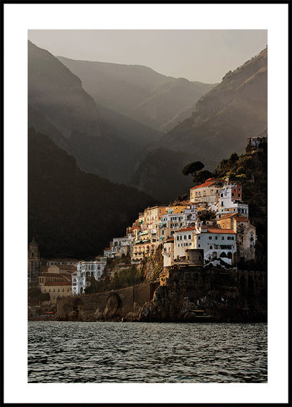 Sunset in Amalfi Poster