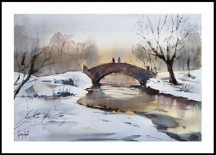 Winter&Quiet Bridge Poster
