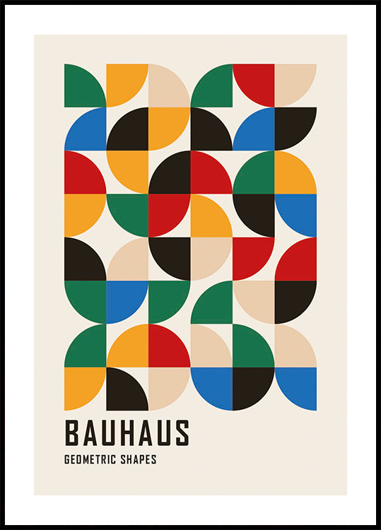 Bauhaus Geometric Shapes No.3 Poster