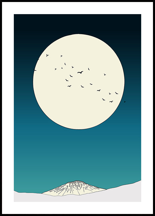 Moonlit Ascent Poster