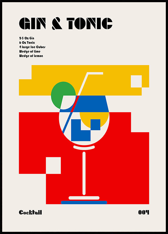 Gin &amp; Tonic Bauhaus Cocktail
