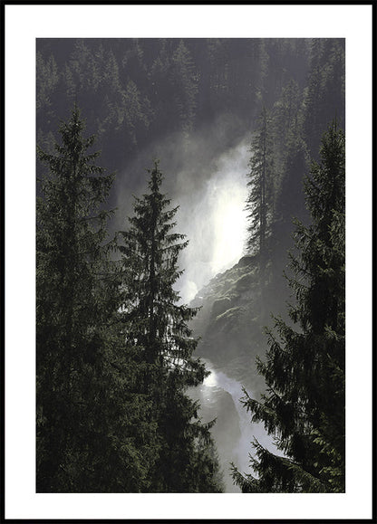 Krimml Waterfalls Poster