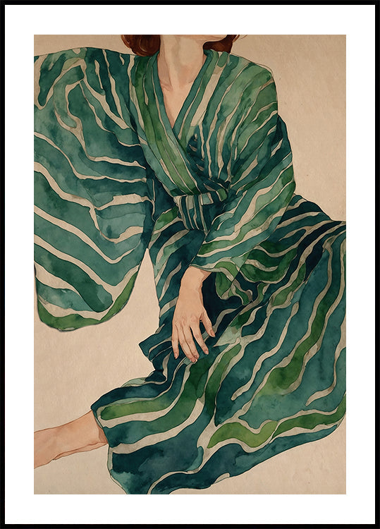 Green Kimono Flow