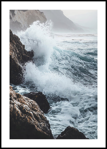 Waves of the Pacific Ocean Poster