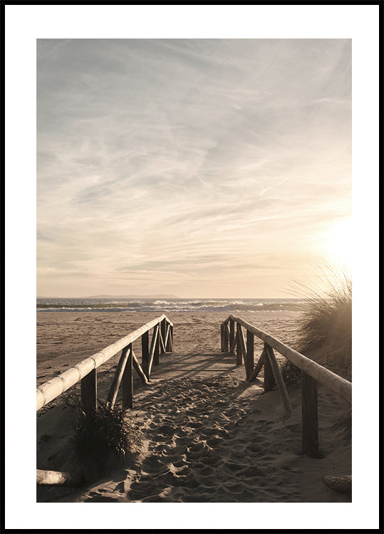 Path On The Sand To The Ocean Poster