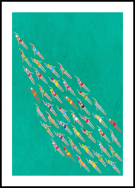 Racing Swimmers