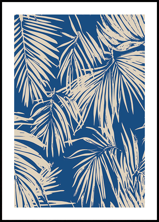 Palm Leaves Pattern Poster