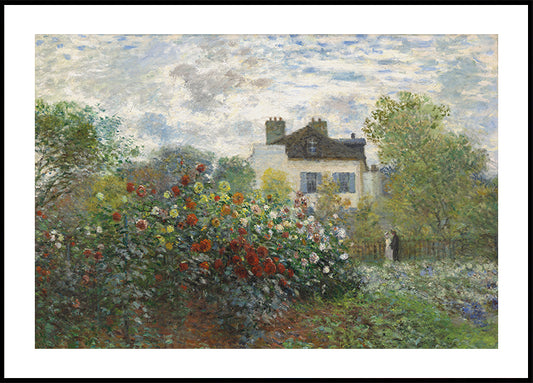 The Artist's Garden in Argenteuil by Claude Monet Poster