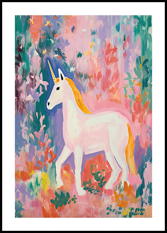 Colorful Unicorn Poster