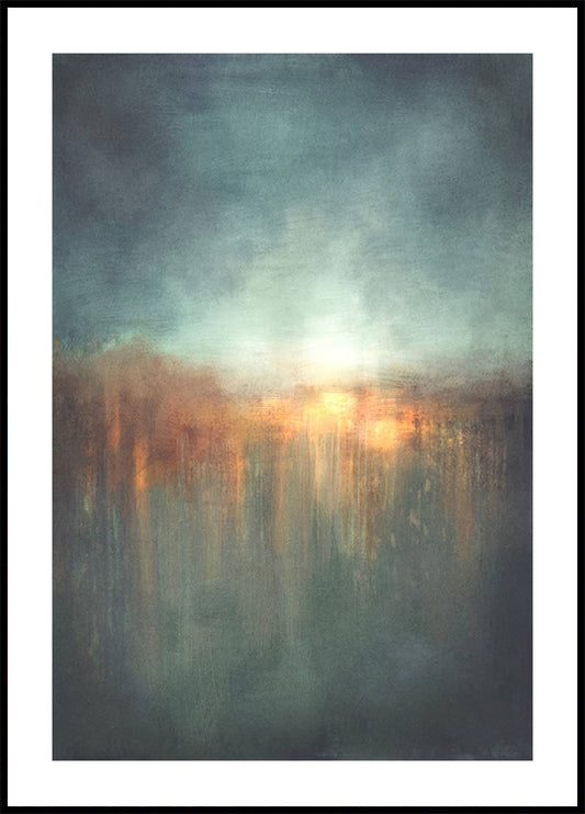 Abstract Surreal Sunset Poster