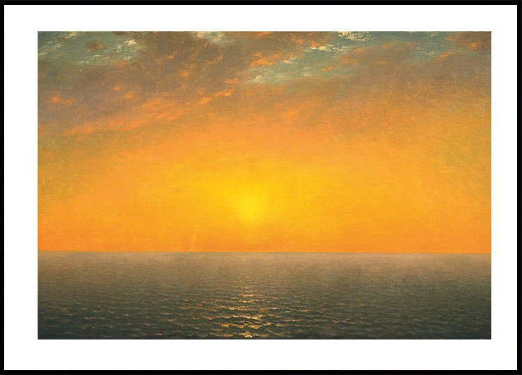 Sunset On the Sea By John Frederick Kensett Poster