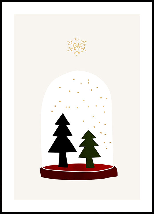 Dancing Snowflakes Poster