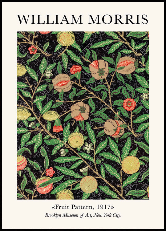 William Morris Fruit Pattern Poster
