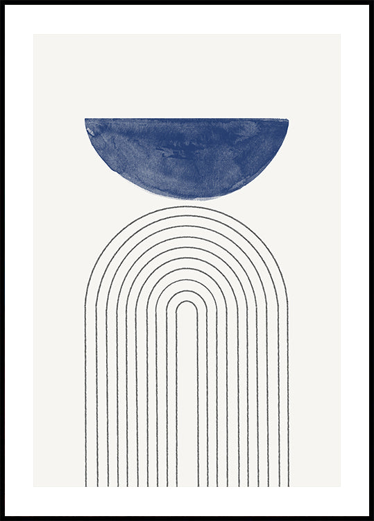 Curved Serenity Poster