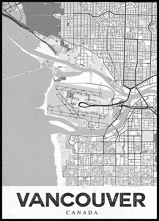 Vancouver White Poster