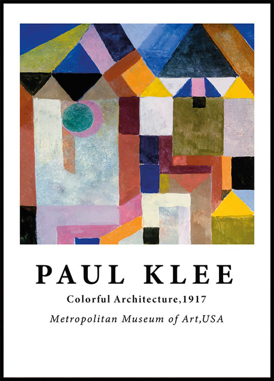 Paul Klee - Colorful Architecture Poster