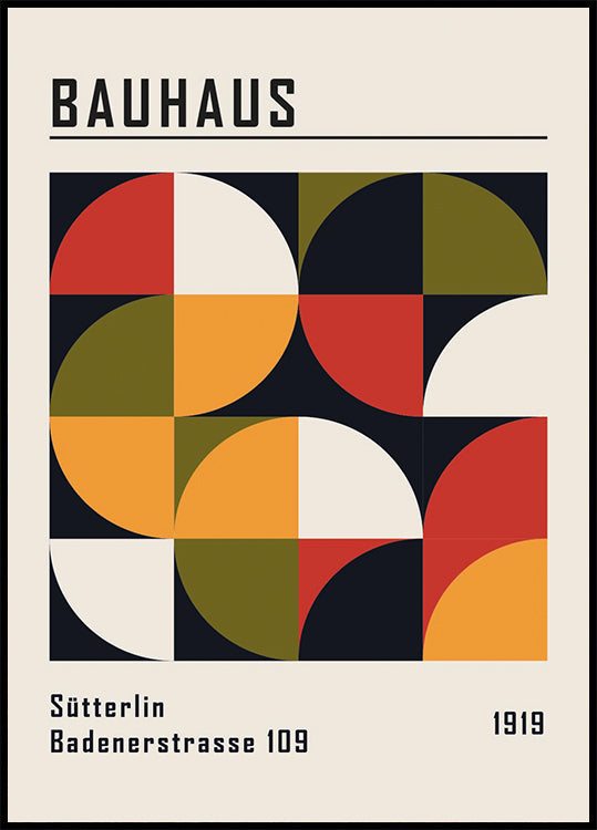 Bauhaus Sütterlin Badenerstrasse No.1 Poster