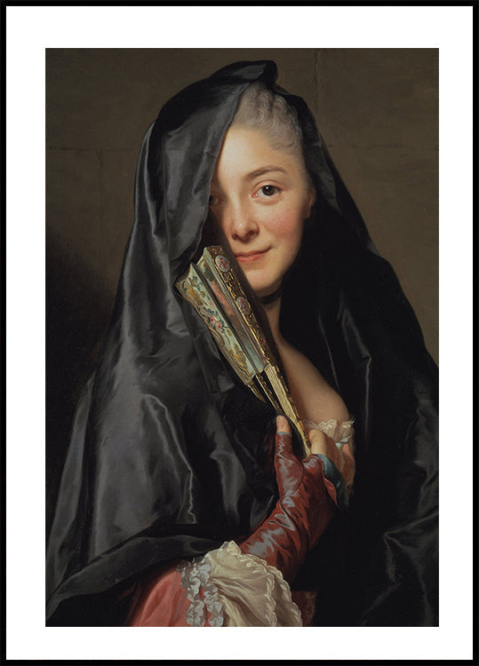 The Lady With The Veil By Alexander Roslin Poster