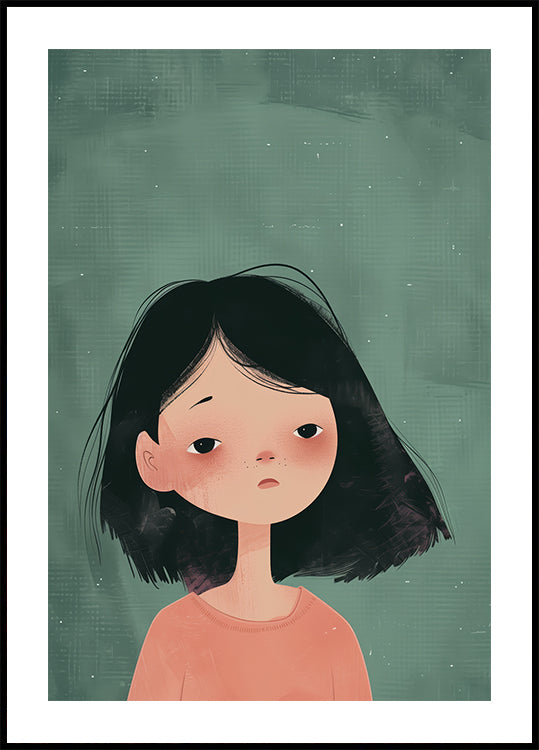 Thoughtful Girl Poster