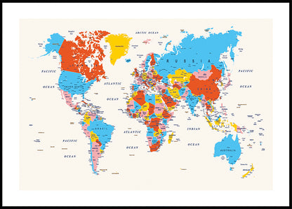 Vibrant World Map Poster