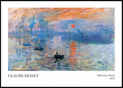 Claude Monet - Impression, Sunrise Poster