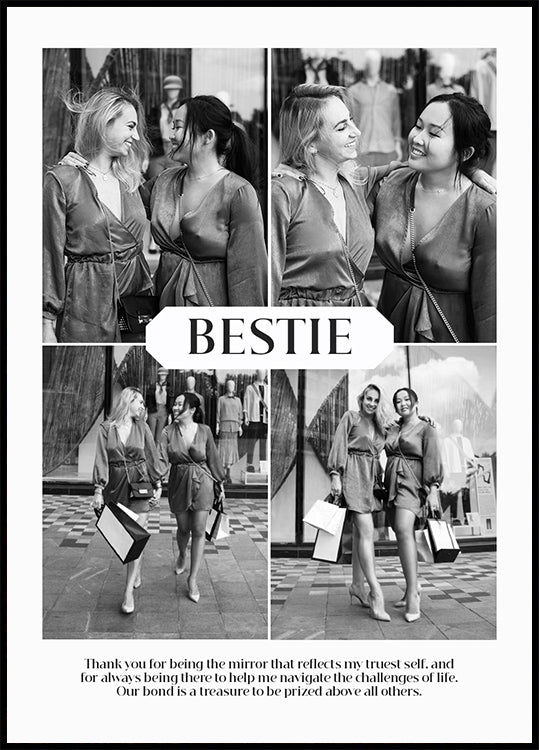Best Friend Personalized Collage Poster