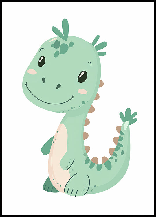 Green Dinosaur Poster