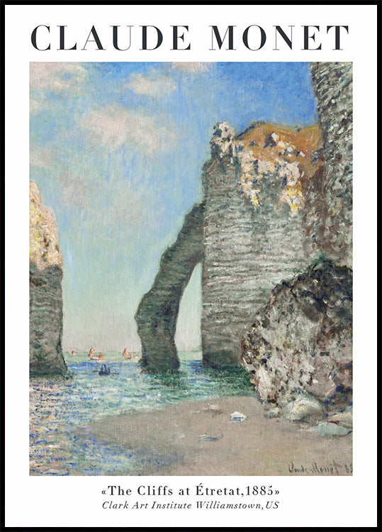 Claude Monet - The Cliffs at Étretat Poster