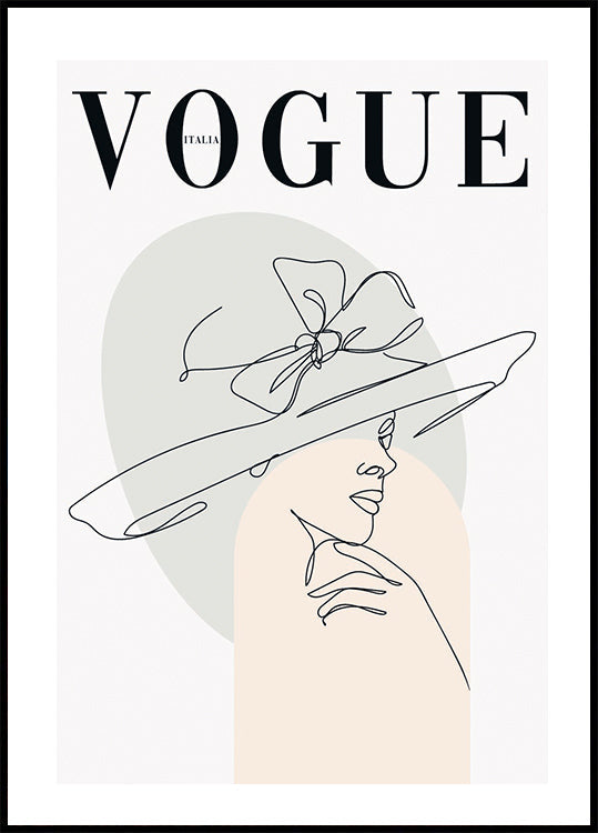 Vogue Line Art Poster