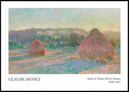 Claude Monet - Stacks of Wheat, End of Summer Poster