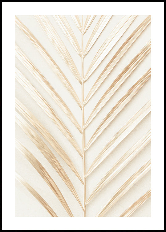 Golden Palm Leaf Poster