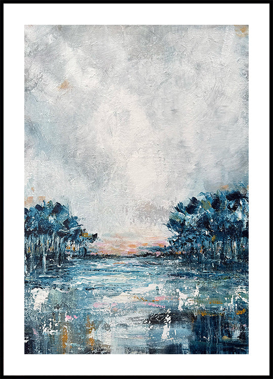 Winter Blue Poster