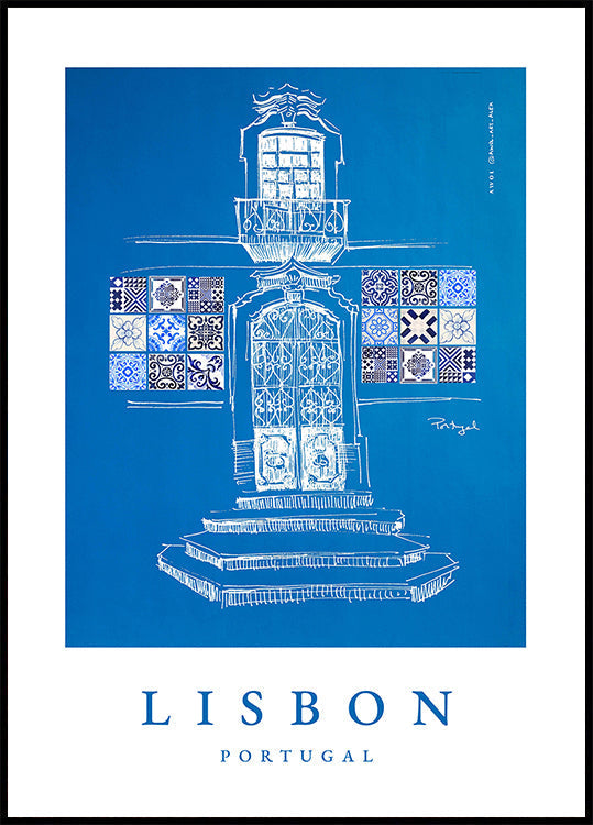 Lisbon Windows, Doorway &amp; Patterns Poster