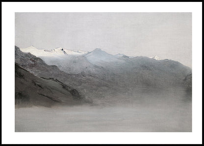 Das Gasteinertal Im Nebel By Anton Romako Poster