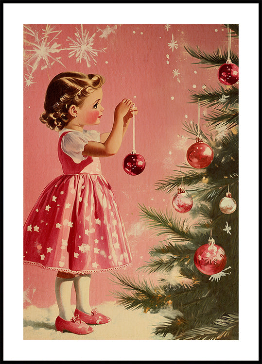 Girl With Baubles Poster