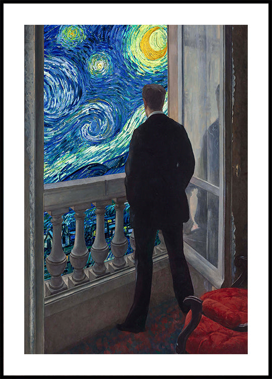 Starry Night View Poster