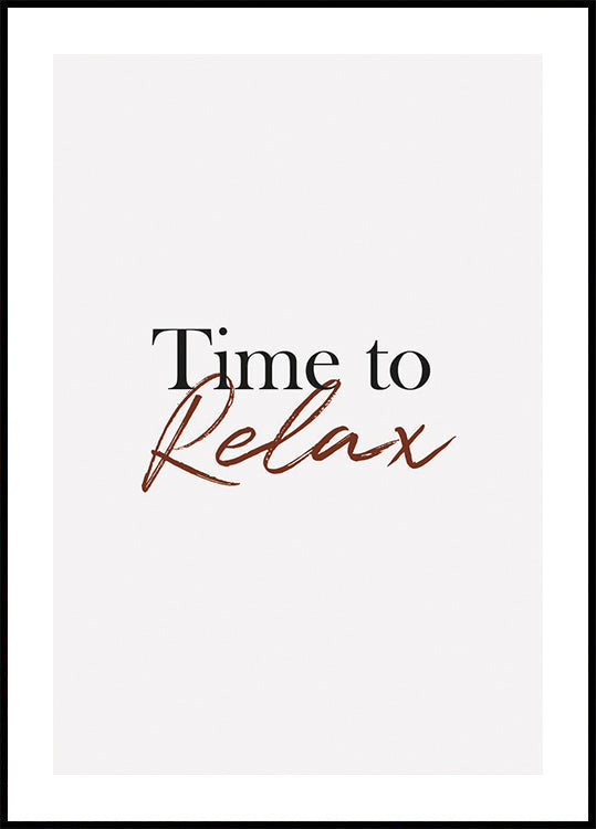 Time to Relax Poster