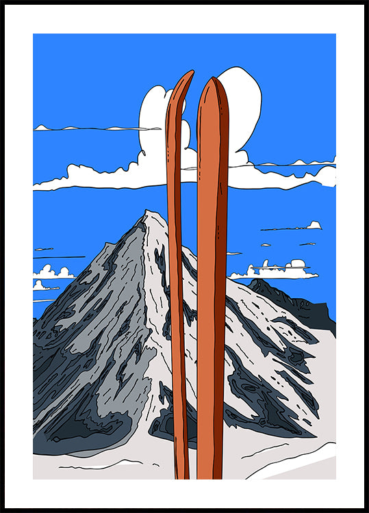 A Wonderful Ski Vacation Poster
