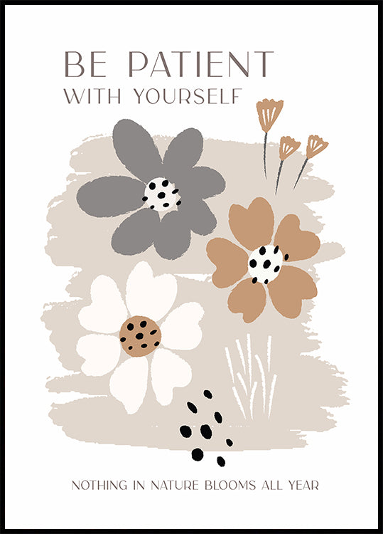 Be Patient With Yourself Poster