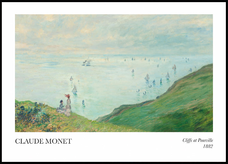 Claude Monet - Cliffs at Pourville Poster