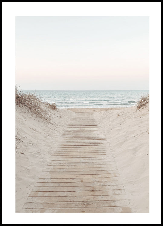 Wooden Path To The Beach Poster