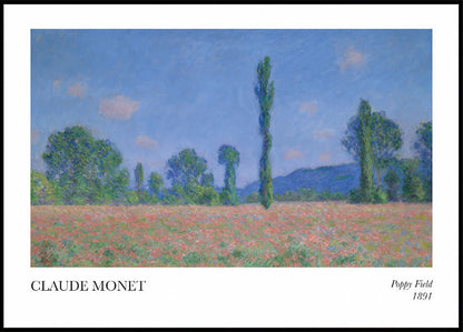 Claude Monet - Poppy Field Poster