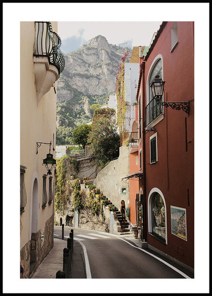 Street in Positano Poster