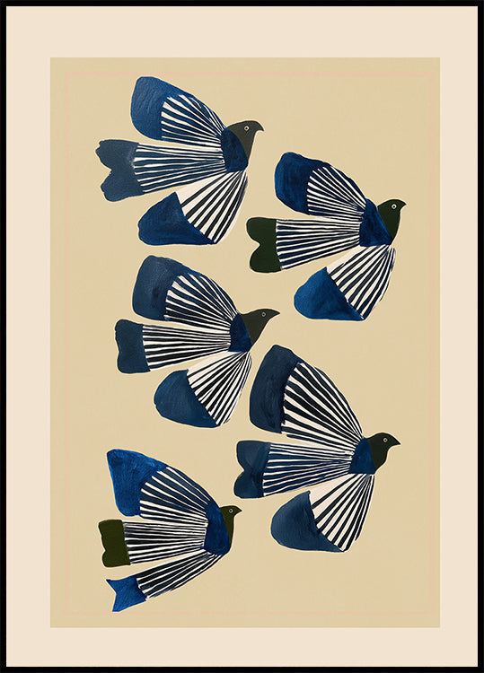 Birds In Flight Poster