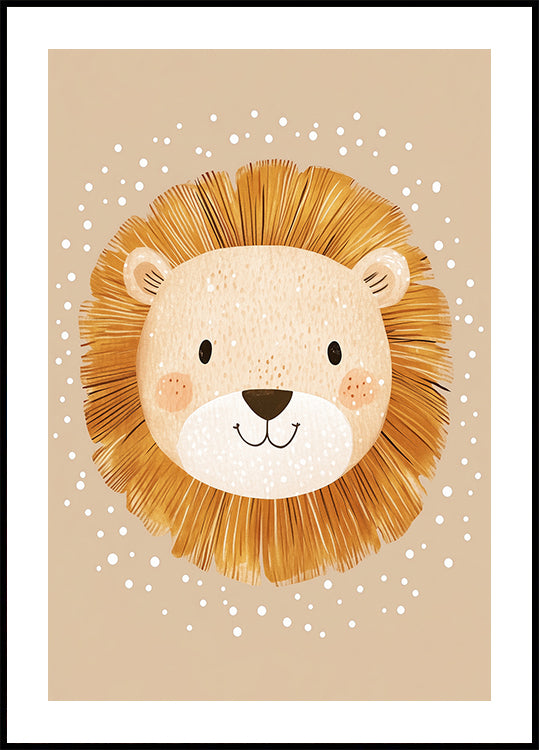 Smiling Lion Poster