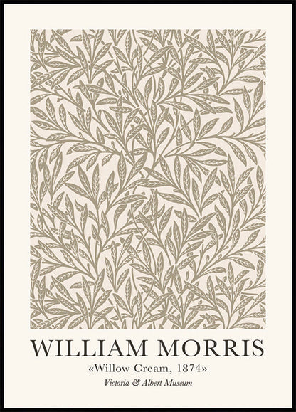 William Morris & Co Willow Cream Poster